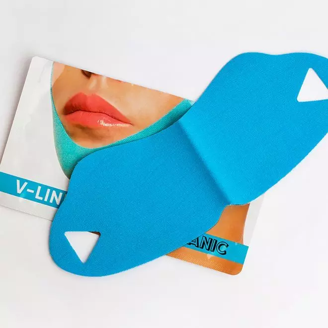 Маска-бандаж для коррекции овала лица с охлаждающим эффектом L.Sanic V-line Cooling Lifting Face Mask